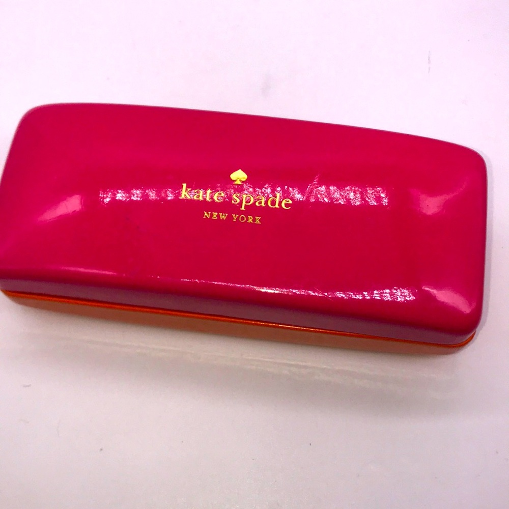 Kate spade pink orange eye glass case only